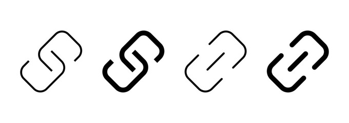Link icon vector. Hyperlink chain sign and symbol