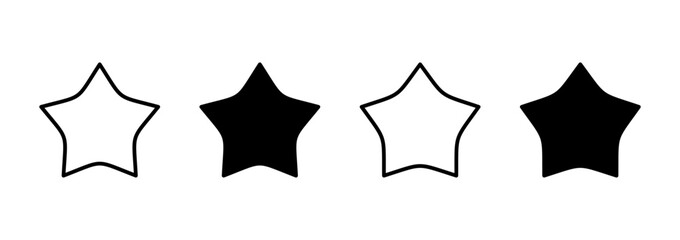 Star icon vector. rating sign and symbol. favourite star icon