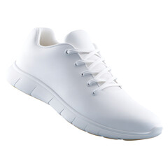 Sleek white sneaker modern ai design concept for active sportswear. Clean fitness shoe for healthy lifestyle