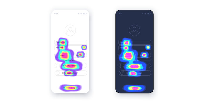 Mobile app heatmap
