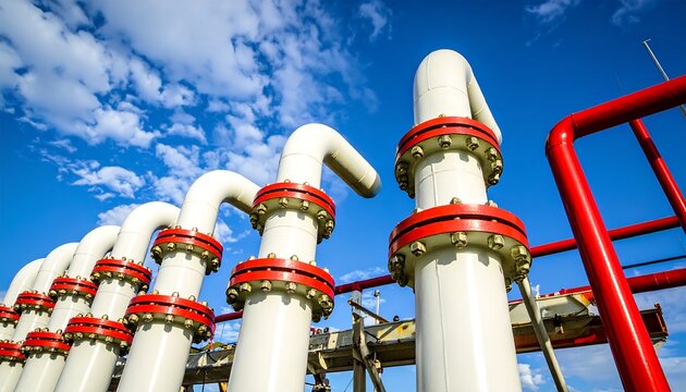 Pipes against sky