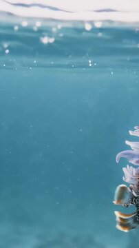 A cuttlefish displays a rapid, hypnotic cascade of changing colors and patterns across its skin. A stunning natural light show in slow motion.