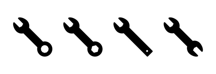Wrench icon vector illustration. repair icon. tools sign and symbol
