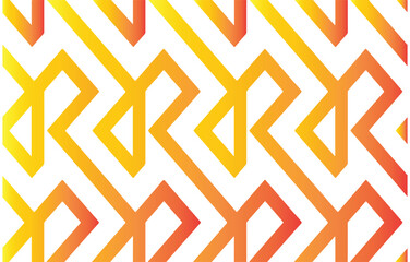 Orange and Yellow Gradient Angular Zigzag Pattern abstract geometric