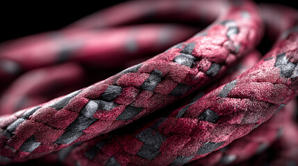 A data cable twists into an abstract digital spiral in hyperrealistic detail. The glowing strands convey technology, connectivity, and modern digital innovation, blending structure with luminous motio