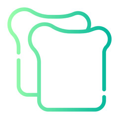 bread gradient icon