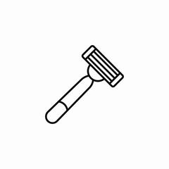 manual razor icon sign vector