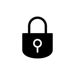 Lock icon vector for web and mobile app. Padlock sign and symbol. Encryption icon. Security symbol