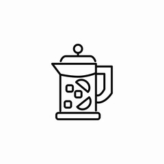 mixed drink flavor icon sign vector