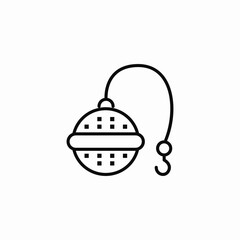 tea strainer icon sign vector