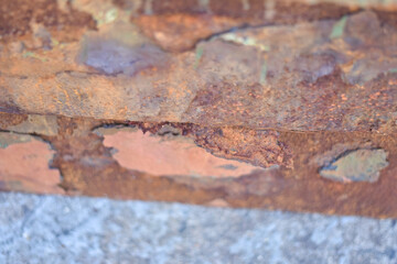 rusted metal surface, full frame rusted metal background. Grunge rusty corten steel texture background. Orange brown metal pattern of rusty iron stone with rough surface for modern architecture banner