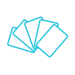 Cards icon. From blue icon set.