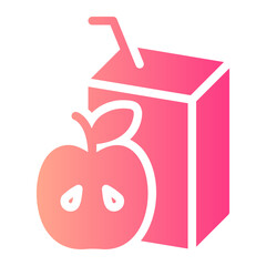 apple juice gradient icon
