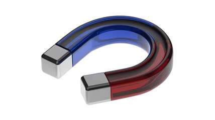 A horseshoe magnet with a sleek design.
