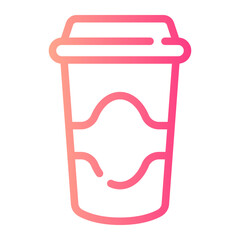 coffee gradient icon