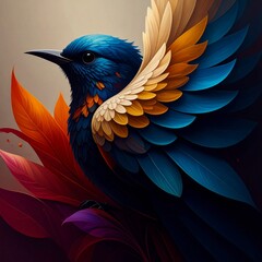 Obraz premium A bird of paradise