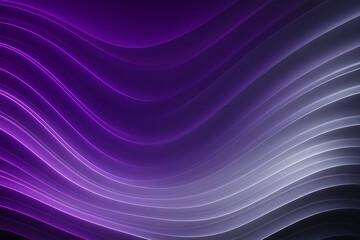 Futuristic Abstract Flowing Waves in Purple and Silver