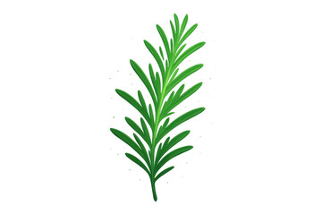 Fototapeta premium Rosemary herb sprig with fresh green leaves ready for seasoning food isolated on transparent background