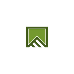 Geometric Mountain Frame Logo