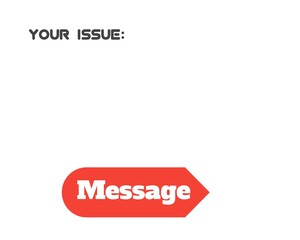 red and white business card