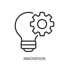Innovation thin line vector icons.