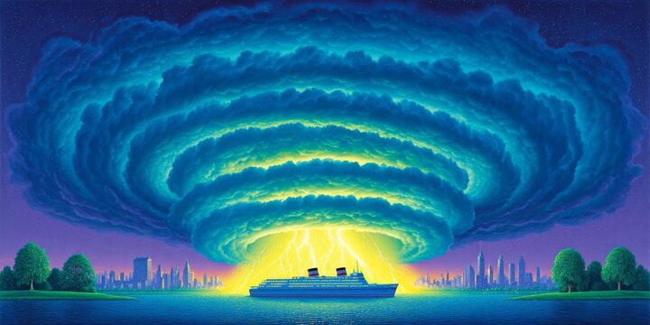 Vintage-style poster promoting emergency evacuation preparedness