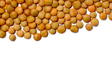 Lentils are small brown legumes rich in protein and fiber