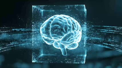 digital brain artificial intelligence concept - Powered by Adobe