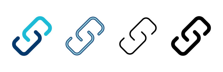 External link symbol icon vector. Link icon isolated on white background. Link vector icon. Hyperlink chain symbol