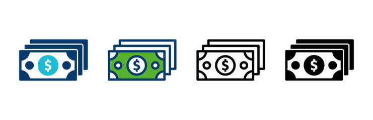 Money icon vector isolated on white background. Money vector icon. Dollar icon