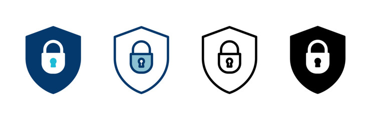 Security icon vector isolated on white background. protection icon. privacy. vpn