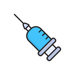 Syringe icon vector design template simple and modern concept