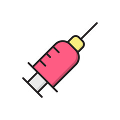 Syringe icon vector design template simple and modern concept