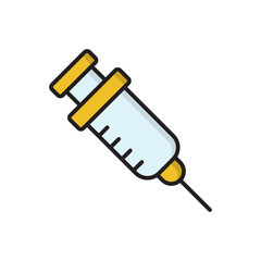 Syringe icon vector design template simple and modern concept
