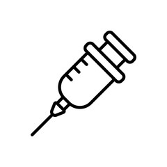 Syringe icon vector design template simple and modern concept
