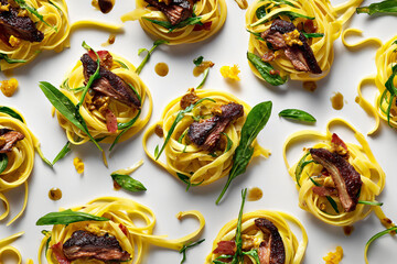 Tagliatelle Pasta with Steak