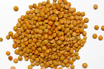Lentils are small brown legumes rich in protein and fiber