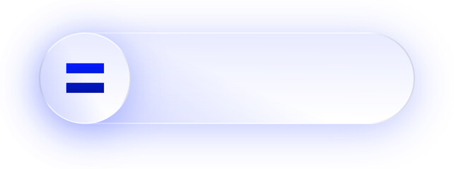 Obraz premium Glowing Equals Symbol Button