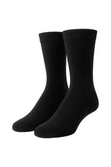 Pair of Black Socks Comfortable and Stylish Footwear High quality Realistic image.