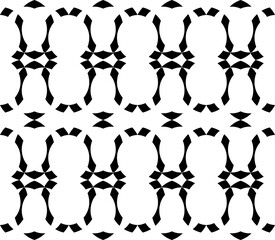 Black Interlocking Geometric Vector Pattern
Monochrome High-Contrast Seamless Graphic
Stylized Black Abstract Repeating Design