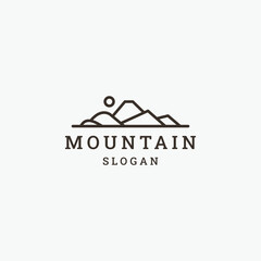 Mountain logo icon design template vector illustration