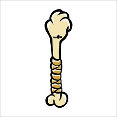 ancient bone stick vector design