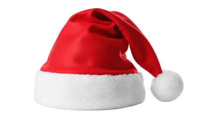 Festive Santa hat ready to spread holiday cheer for Christmas celebrations and winter parties