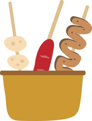 Street Food Illustration