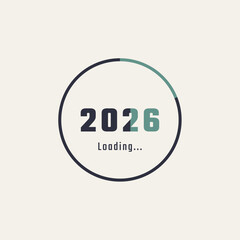 2026 Loading Circle Progress Design