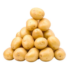 PNG Potato Pile-Up: A visually captivating display of freshly harvested potatoes, piled high to showcase their natural form and inviting texture.