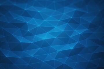 Obraz premium Digital geometric pattern with blue tones and interconnecting lines.