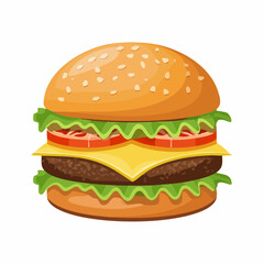 Cheeseburger mit Speck