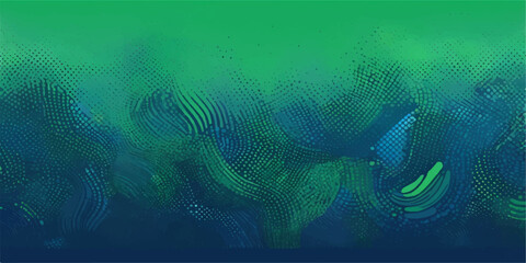 Deep blue ocean illustration with sunlight rays, underwater bubbles, and a subtle sea world map texture © nur