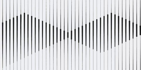 Minimalist black and white striped background vector pattern for industrial architecture design